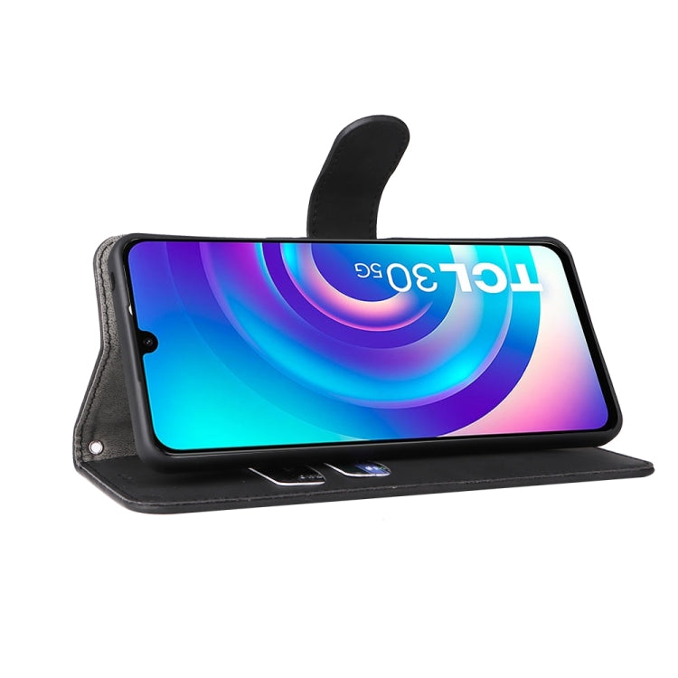 For TCL 30 5G/30+ 5G Skin Feel Magnetic Flip Leather Phone Case