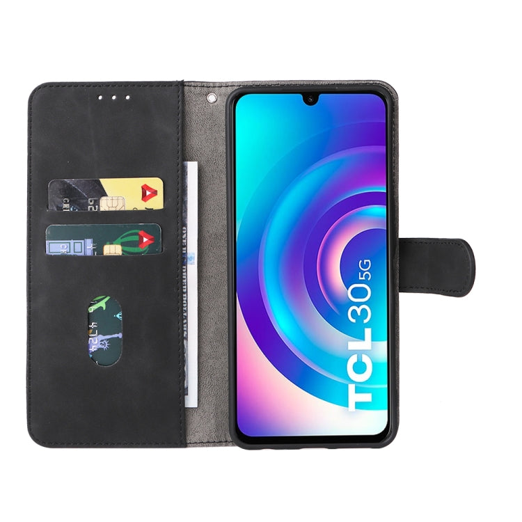 For TCL 30 5G/30+ 5G Skin Feel Magnetic Flip Leather Phone Case