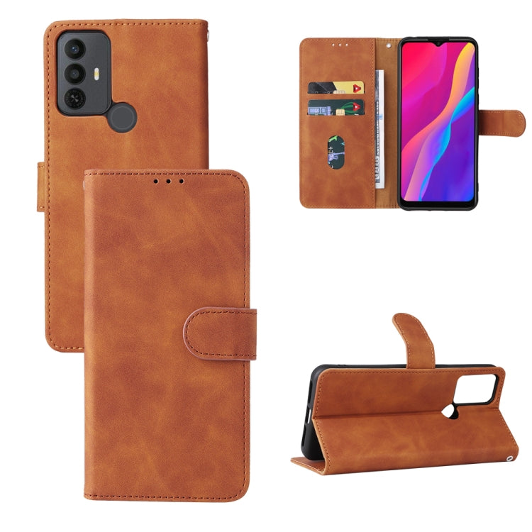 For TCL 30 SE Skin Feel Magnetic Flip Leather Phone Case