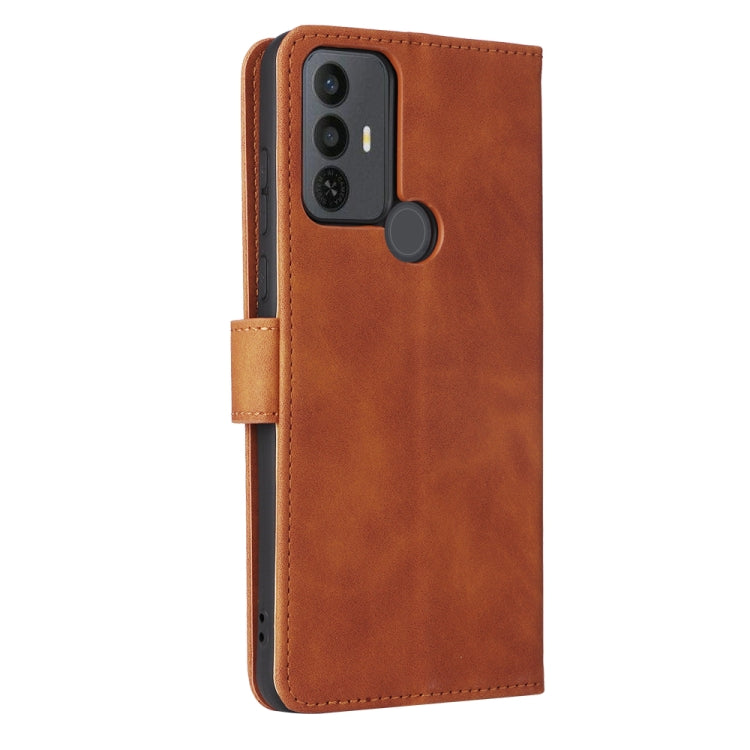 For TCL 30 SE Skin Feel Magnetic Flip Leather Phone Case