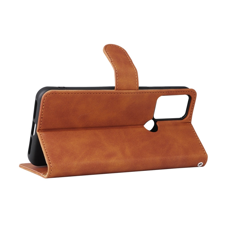 For TCL 30 SE Skin Feel Magnetic Flip Leather Phone Case
