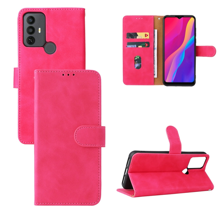 For TCL 30 SE Skin Feel Magnetic Flip Leather Phone Case