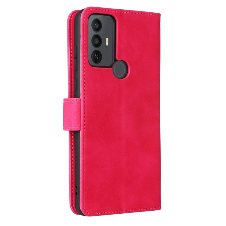 For TCL 30 SE Skin Feel Magnetic Flip Leather Phone Case