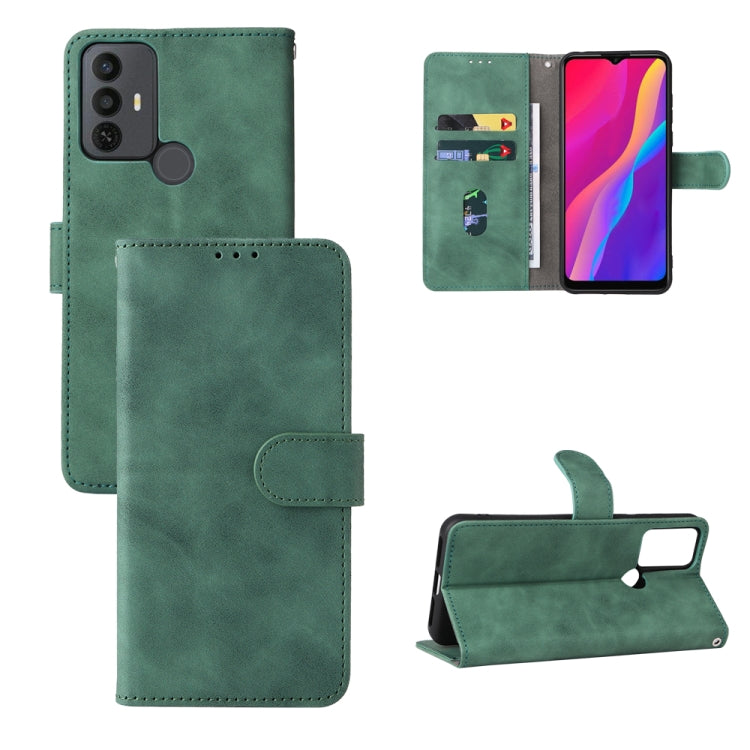 For TCL 30 SE Skin Feel Magnetic Flip Leather Phone Case