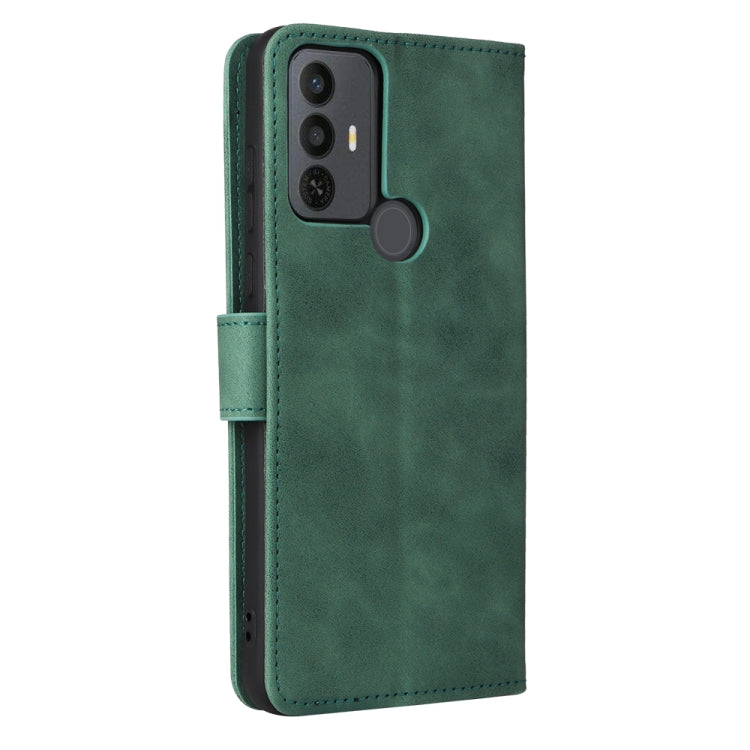 For TCL 30 SE Skin Feel Magnetic Flip Leather Phone Case