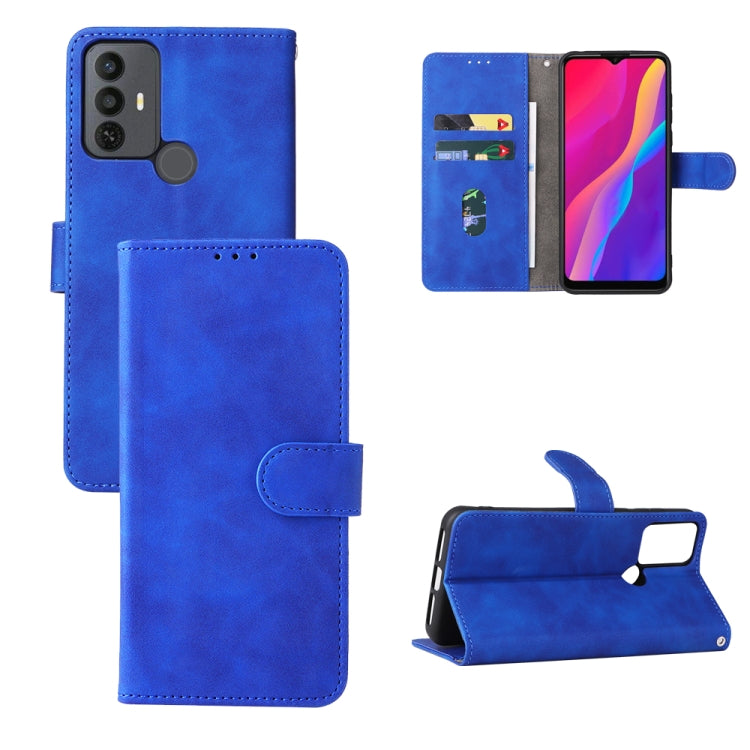For TCL 30 SE Skin Feel Magnetic Flip Leather Phone Case