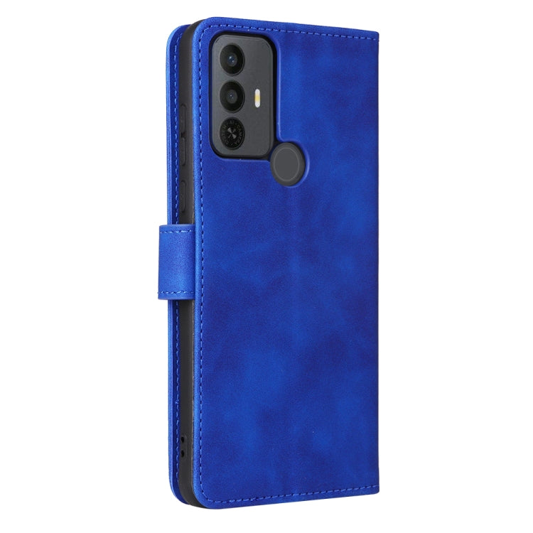 For TCL 30 SE Skin Feel Magnetic Flip Leather Phone Case