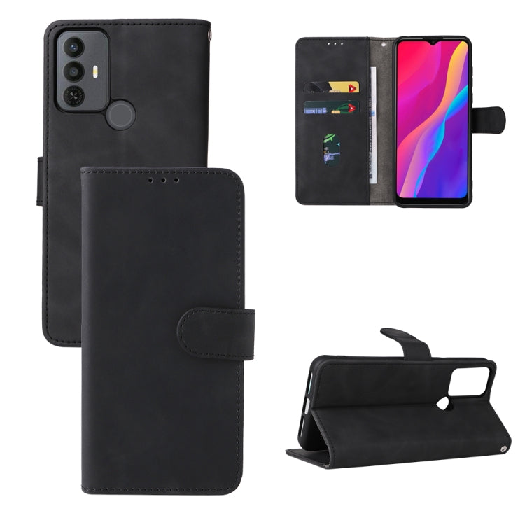 For TCL 30 SE Skin Feel Magnetic Flip Leather Phone Case
