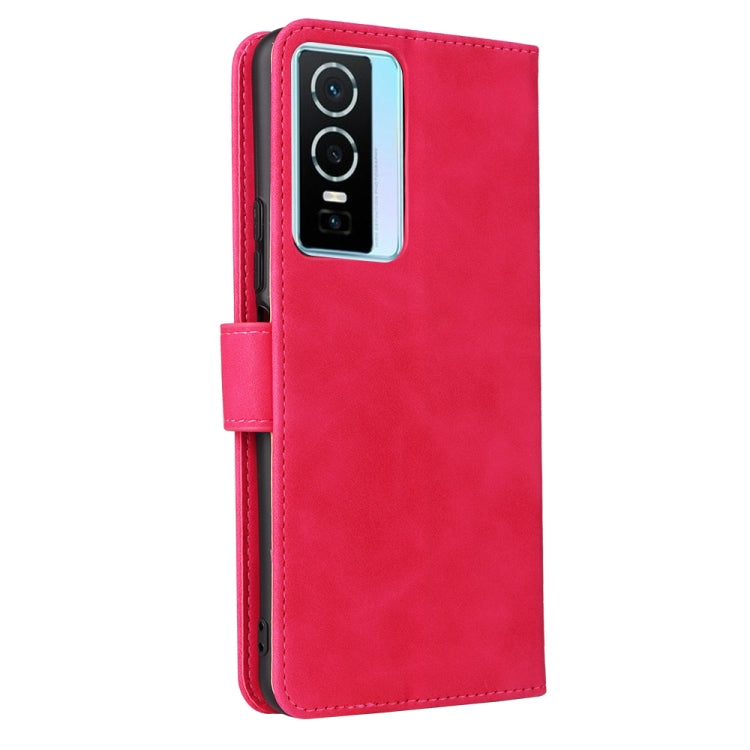 For vivo Y76 5G/Y76S 5G/Y74S Skin Feel Magnetic Flip Leather Phone Case