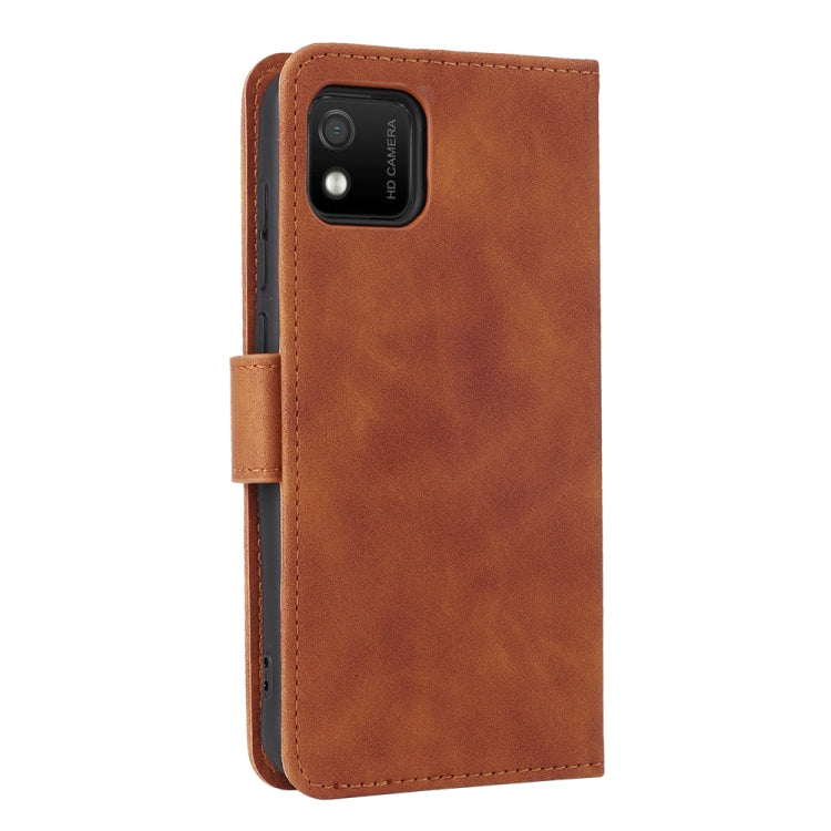 For Wiko Y52 Skin Feel Magnetic Flip Leather Phone Case