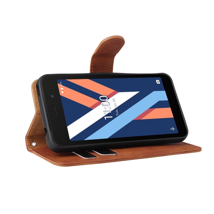 For Wiko Y52 Skin Feel Magnetic Flip Leather Phone Case