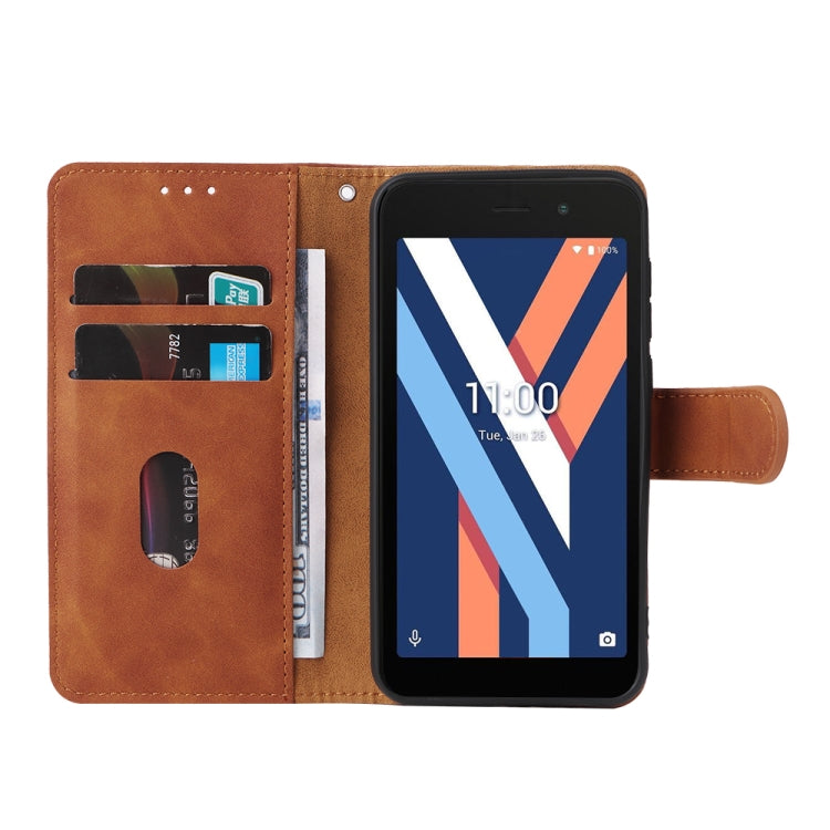 For Wiko Y52 Skin Feel Magnetic Flip Leather Phone Case