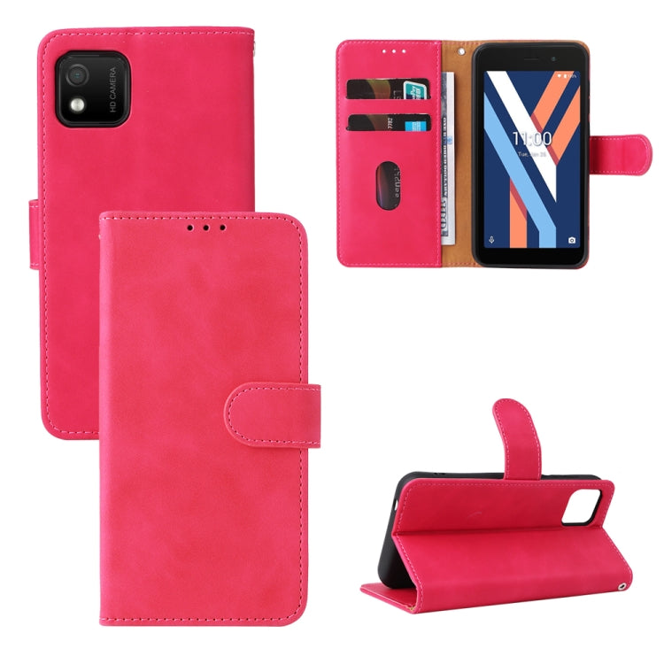 For Wiko Y52 Skin Feel Magnetic Flip Leather Phone Case