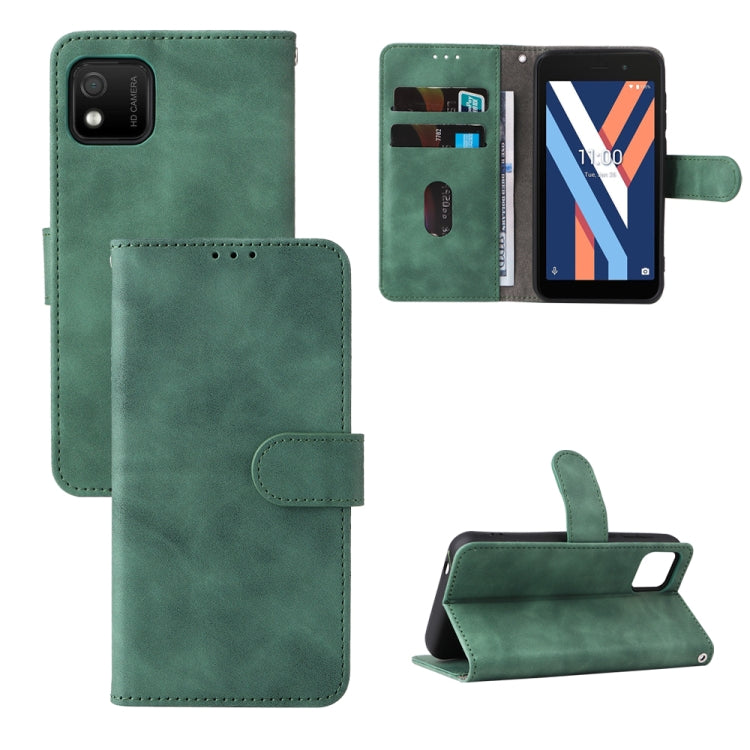 For Wiko Y52 Skin Feel Magnetic Flip Leather Phone Case