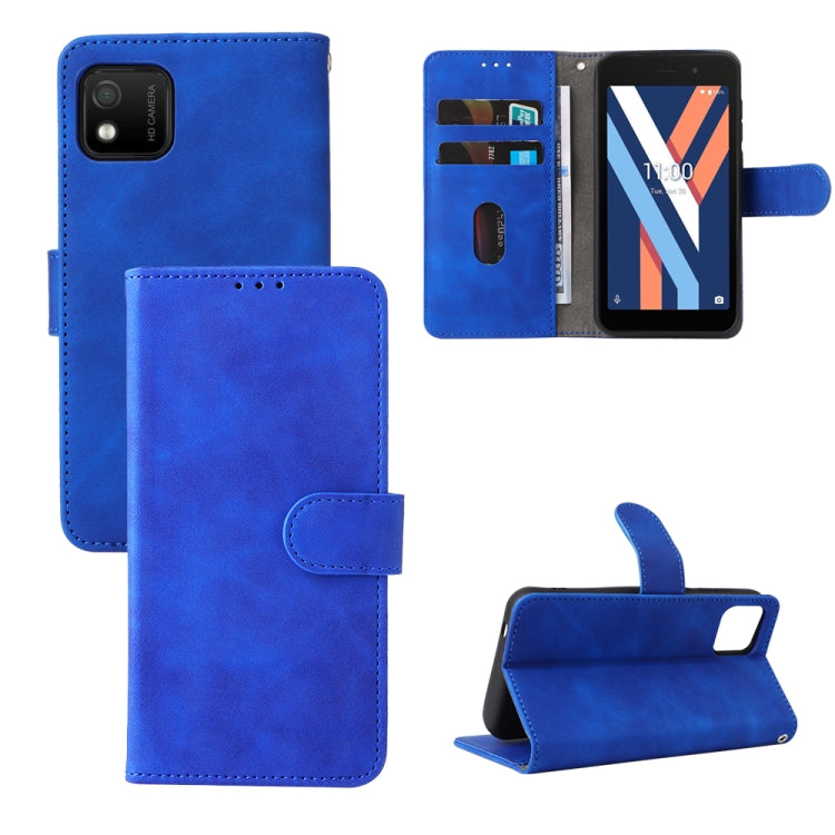 For Wiko Y52 Skin Feel Magnetic Flip Leather Phone Case