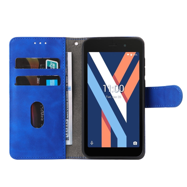 For Wiko Y52 Skin Feel Magnetic Flip Leather Phone Case