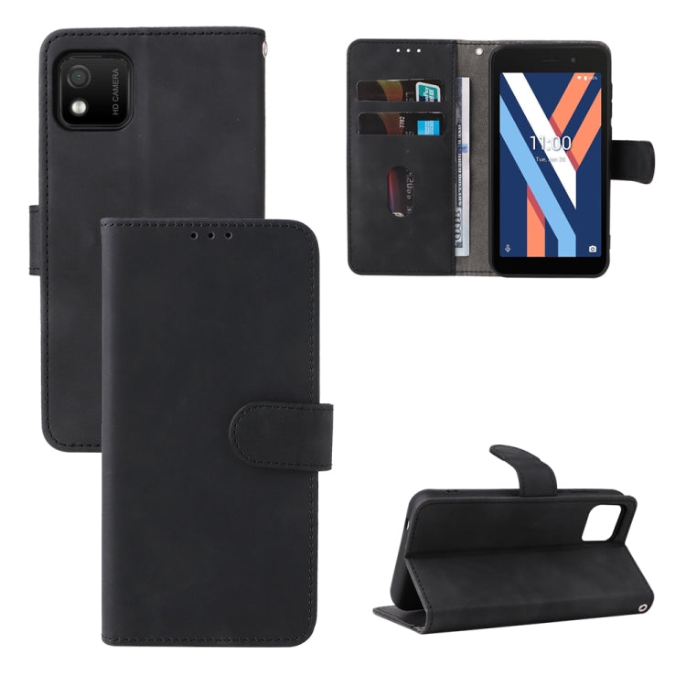 For Wiko Y52 Skin Feel Magnetic Flip Leather Phone Case
