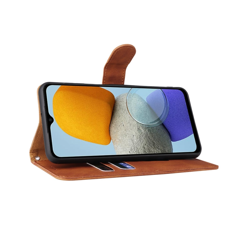 For Samsung Galaxy M23 5G Skin Feel Magnetic Flip Leather Phone Case