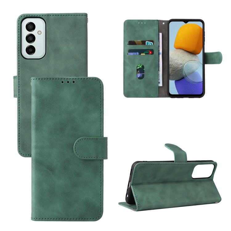 For Samsung Galaxy M23 5G Skin Feel Magnetic Flip Leather Phone Case