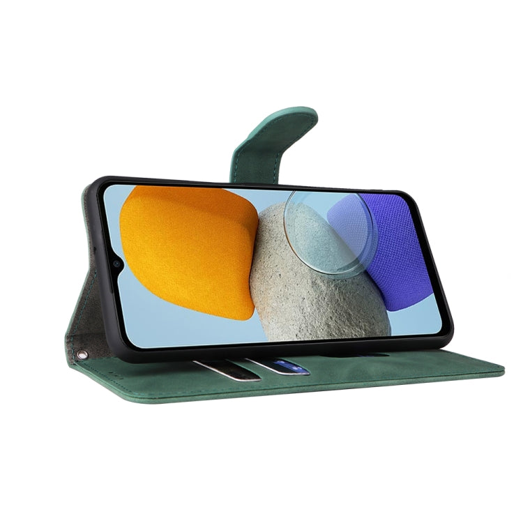 For Samsung Galaxy M23 5G Skin Feel Magnetic Flip Leather Phone Case