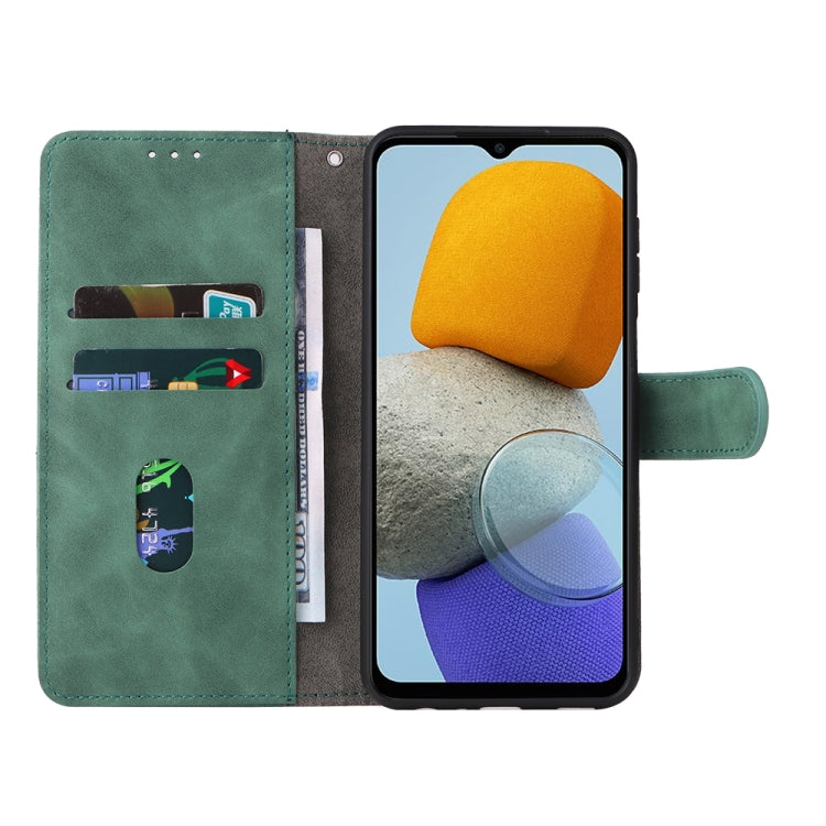 For Samsung Galaxy M23 5G Skin Feel Magnetic Flip Leather Phone Case