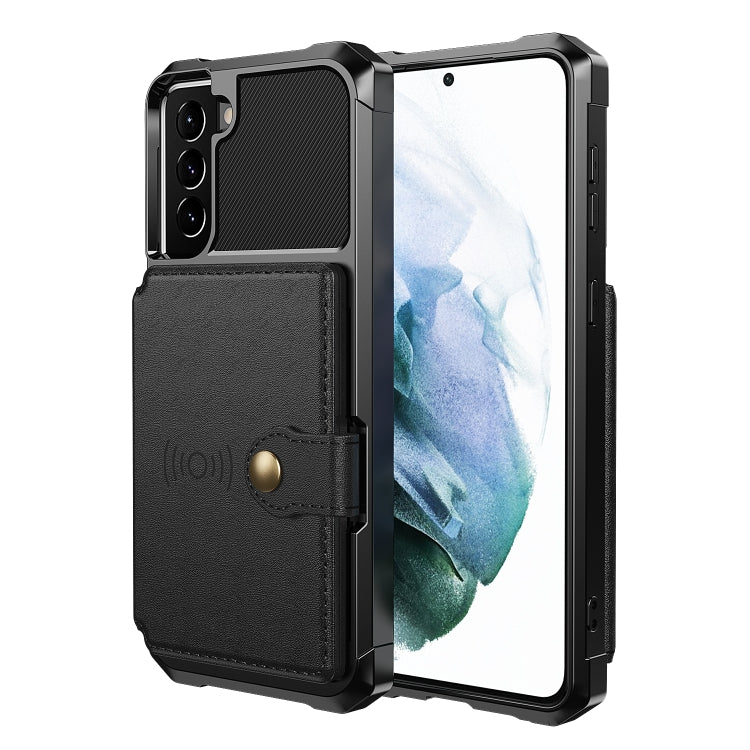 For Samsung Galaxy S21+ 5G Magnetic Wallet Card Bag Leather Phone Case
