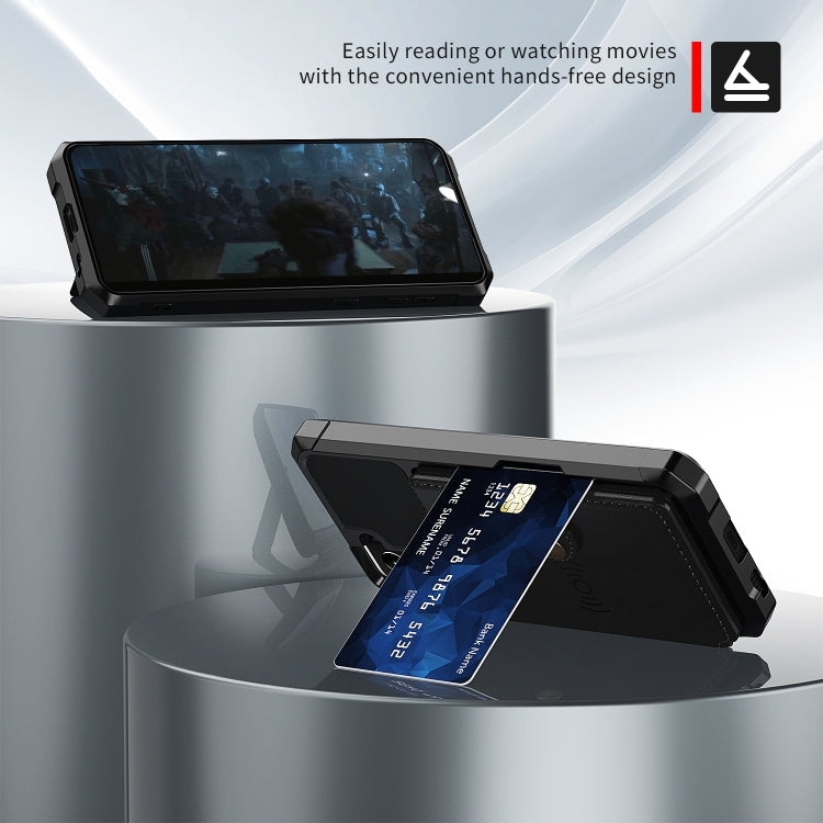 For Samsung Galaxy S21+ 5G Magnetic Wallet Card Bag Leather Phone Case