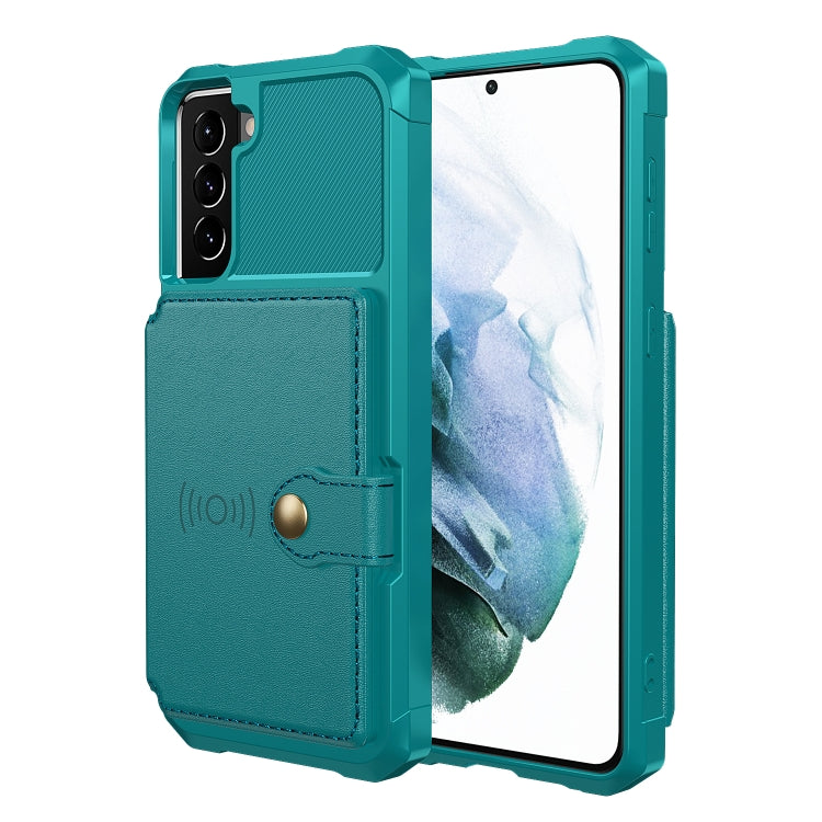 For Samsung Galaxy S21+ 5G Magnetic Wallet Card Bag Leather Phone Case