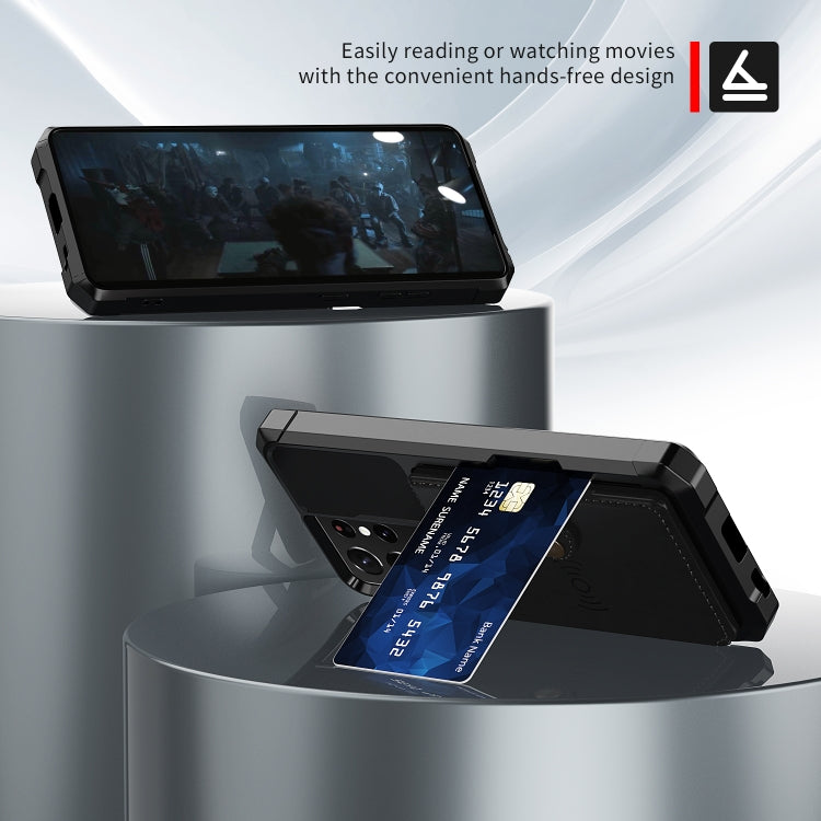For Samsung Galaxy S21 Ultra 5G Magnetic Wallet Card Bag Leather Phone Case