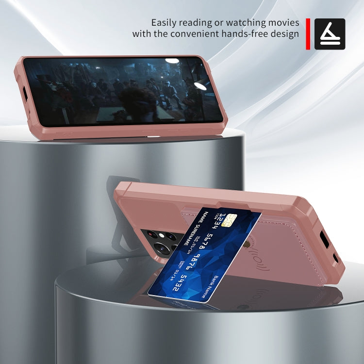 For Samsung Galaxy S21 Ultra 5G Magnetic Wallet Card Bag Leather Phone Case