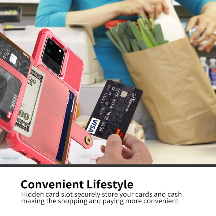 For Samsung Galaxy S20+ Magnetic Wallet Card Bag Leather Phone Case