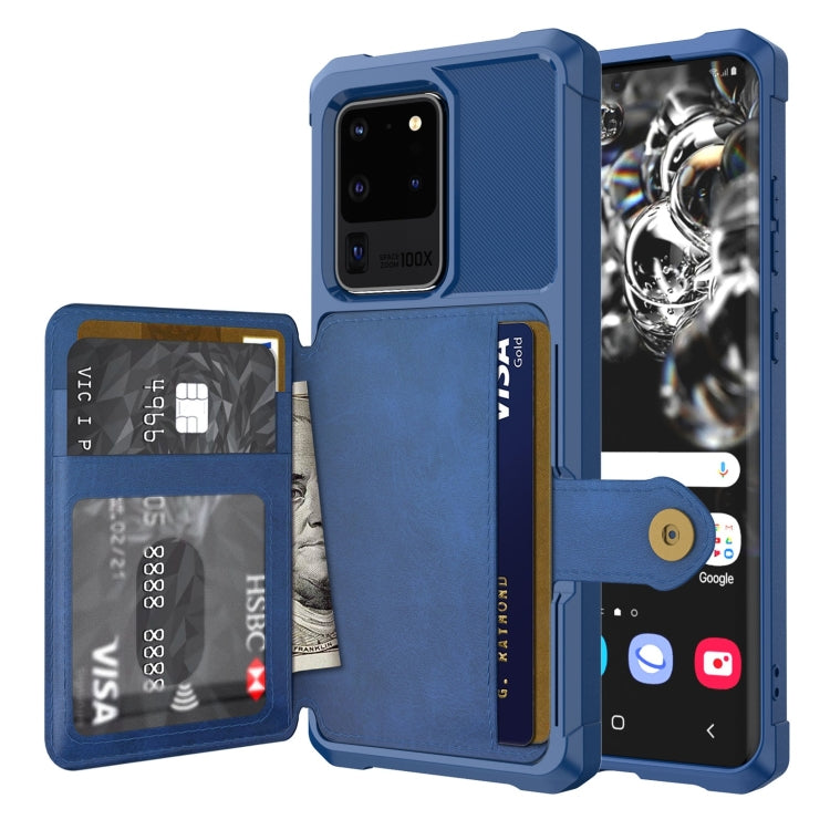 For Samsung Galaxy S20+ Magnetic Wallet Card Bag Leather Phone Case