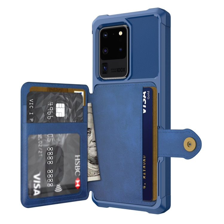 For Samsung Galaxy S20+ Magnetic Wallet Card Bag Leather Phone Case