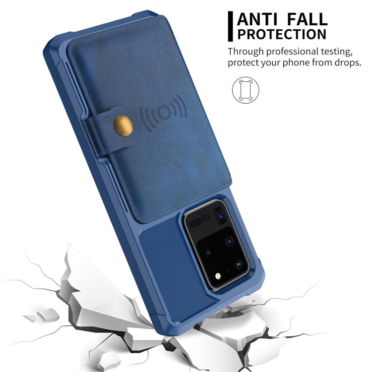 For Samsung Galaxy S20+ Magnetic Wallet Card Bag Leather Phone Case
