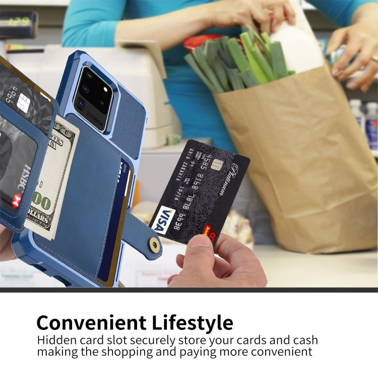 For Samsung Galaxy S20+ Magnetic Wallet Card Bag Leather Phone Case