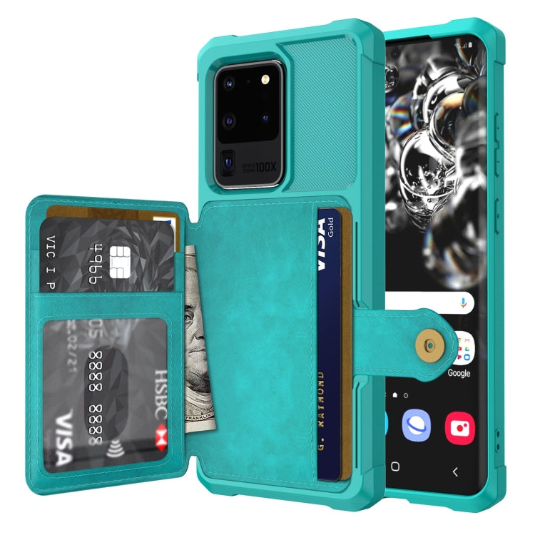 For Samsung Galaxy S20+ Magnetic Wallet Card Bag Leather Phone Case
