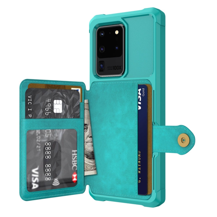 For Samsung Galaxy S20+ Magnetic Wallet Card Bag Leather Phone Case