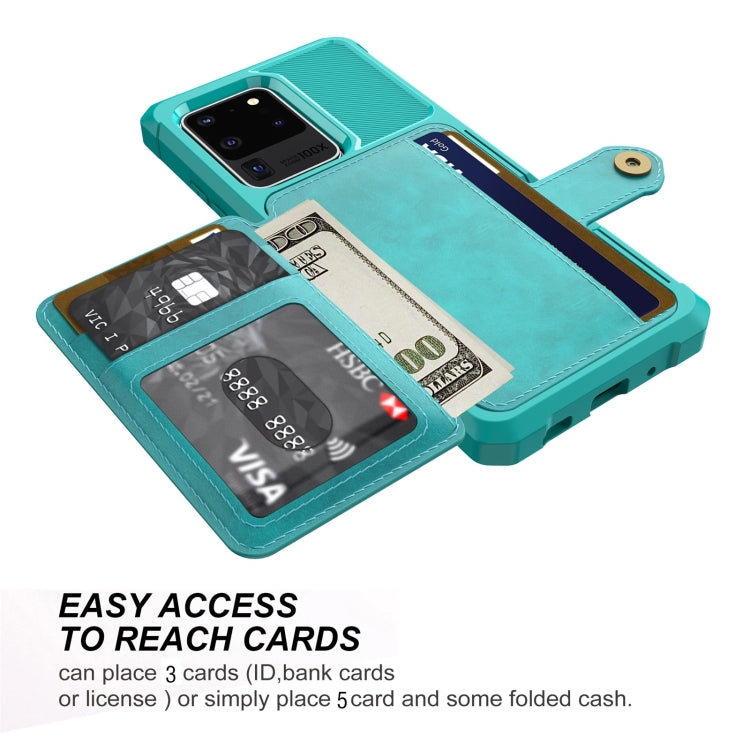For Samsung Galaxy S20+ Magnetic Wallet Card Bag Leather Phone Case