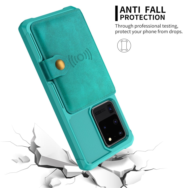 For Samsung Galaxy S20+ Magnetic Wallet Card Bag Leather Phone Case