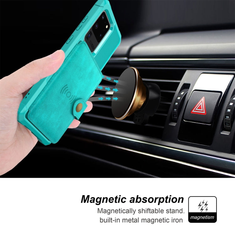 For Samsung Galaxy S20+ Magnetic Wallet Card Bag Leather Phone Case