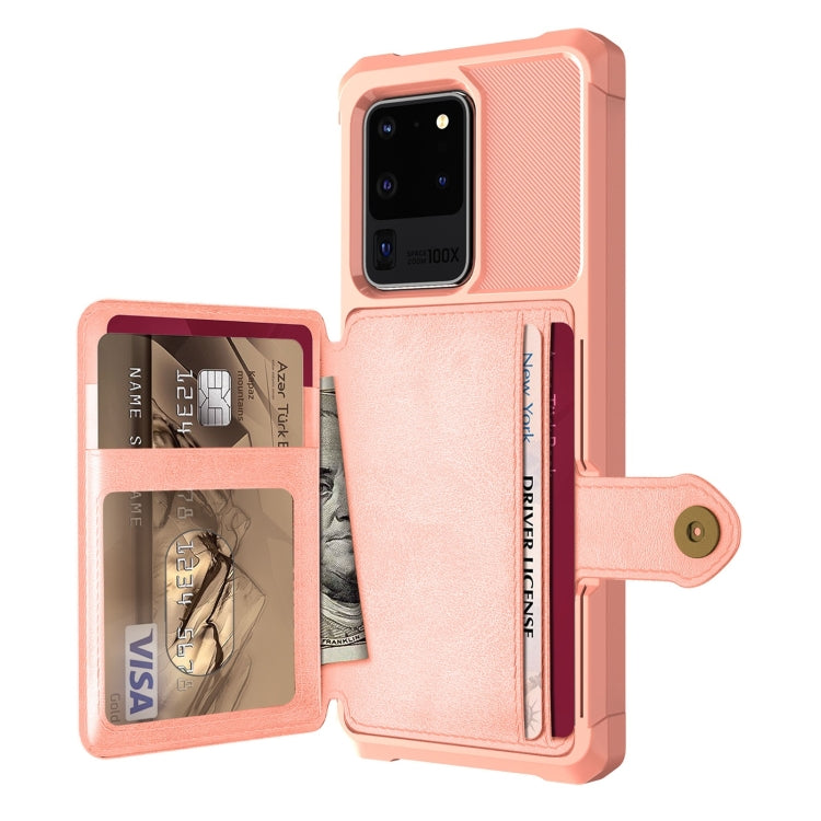 For Samsung Galaxy S20+ Magnetic Wallet Card Bag Leather Phone Case