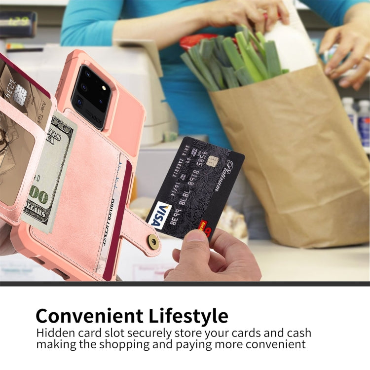 For Samsung Galaxy S20+ Magnetic Wallet Card Bag Leather Phone Case