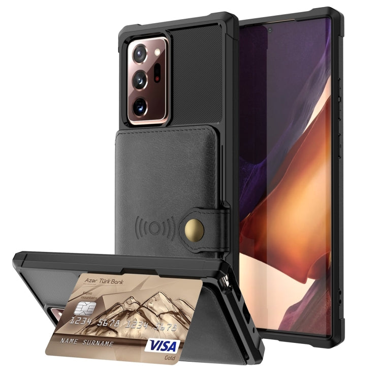 For Samsung Galaxy Note20 Magnetic Wallet Card Bag Leather Phone Case