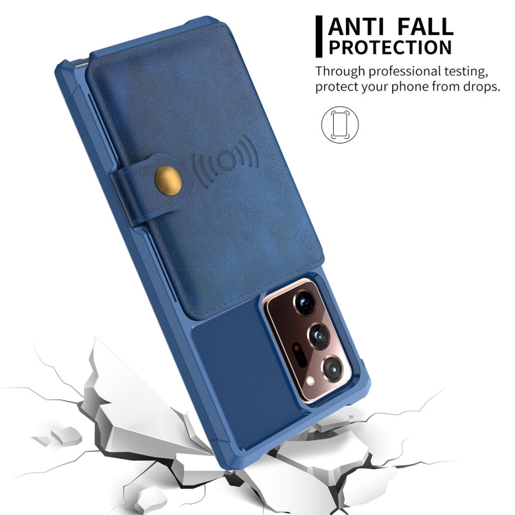 For Samsung Galaxy Note20 Magnetic Wallet Card Bag Leather Phone Case