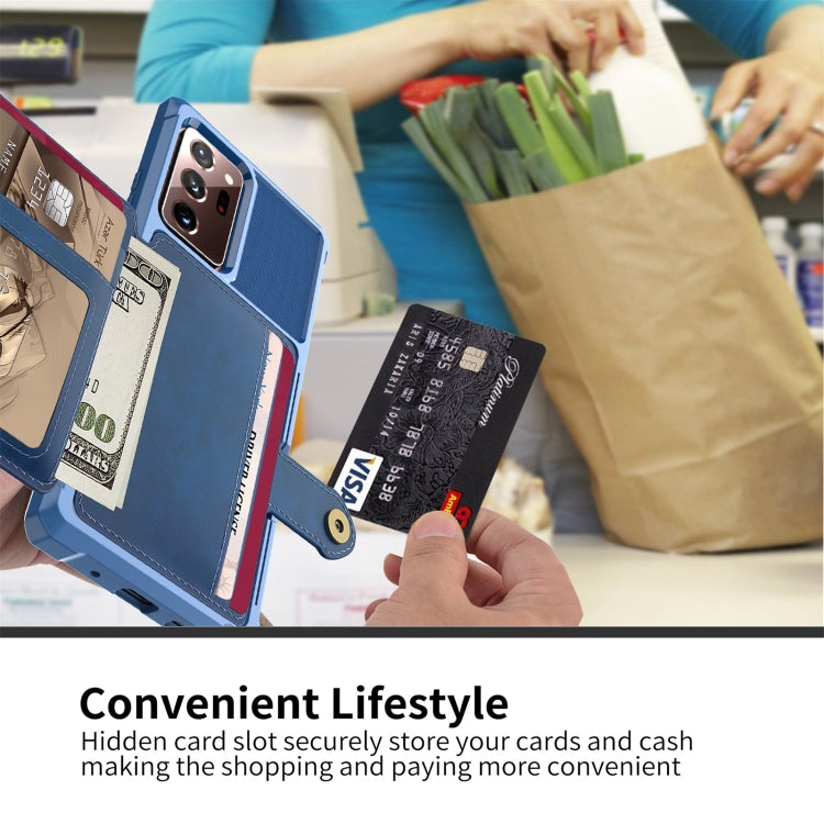 For Samsung Galaxy Note20 Magnetic Wallet Card Bag Leather Phone Case