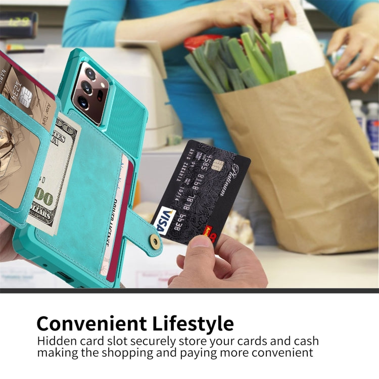For Samsung Galaxy Note20 Magnetic Wallet Card Bag Leather Phone Case