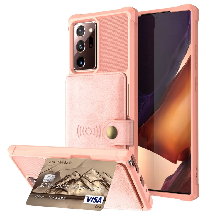 For Samsung Galaxy Note20 Magnetic Wallet Card Bag Leather Phone Case
