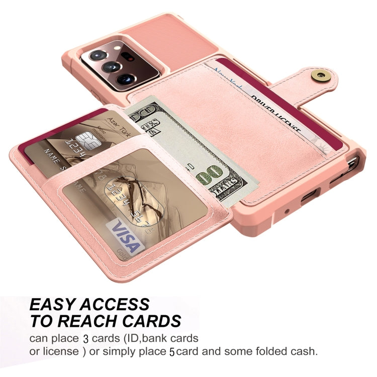 For Samsung Galaxy Note20 Magnetic Wallet Card Bag Leather Phone Case