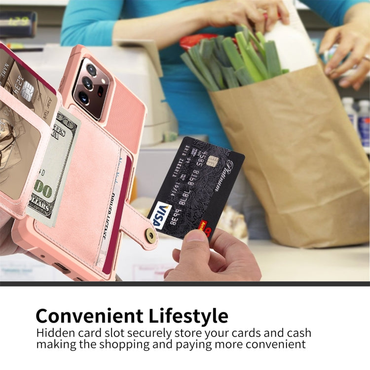 For Samsung Galaxy Note20 Magnetic Wallet Card Bag Leather Phone Case