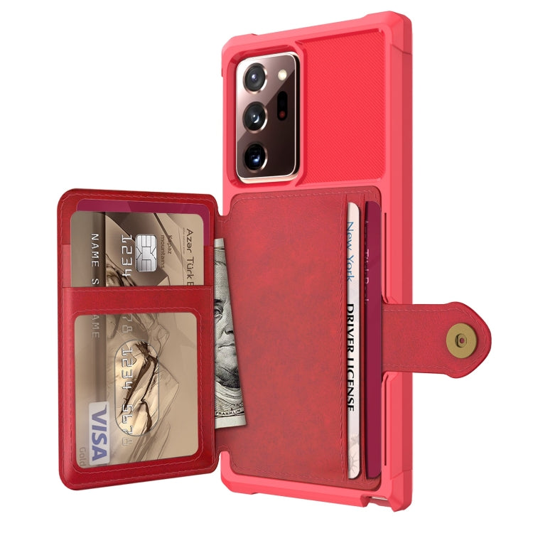 For Samsung Galaxy Note20 Ultra Magnetic Wallet Card Bag Leather Phone Case